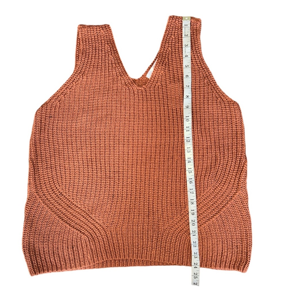 LOFT Rust Knit V-Neck Tank Top - Picture 10 of 10